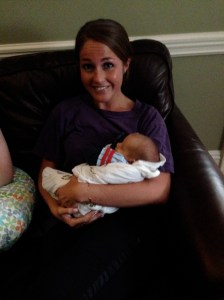 ...and Erin came all the way from Walpole! We're hoping Dermot tans more like Erin and less like Mom and Dad.