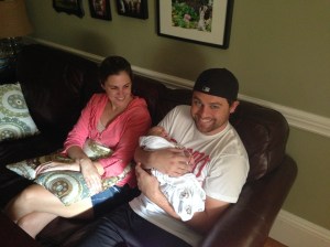 ...and Paul brought Dermot some Michigan State Spartans gear. They also promised Dermot he wouldn't be a bandwagon jumper if he starts rooting for them now, right after the Rose Bowl win.