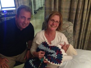 We have a feeling Mom-Mom and Pops are going to spoil this little guy.