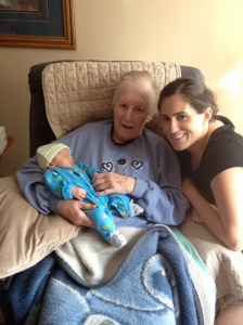 Nanny just lit up when Dermot came into the room... she said she wanted to keep him!