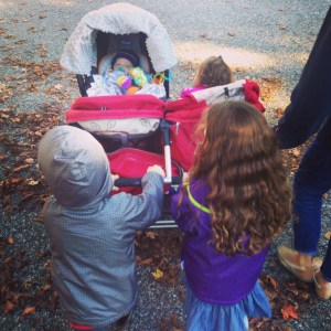 Afternoon stroll with the cousins.