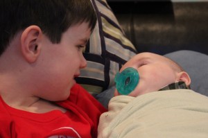 Boy cousins... thank goodness they have each other with those two girls!