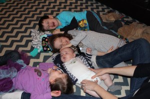 Getting crazy with my cousins on my 1st New Year's Eve!