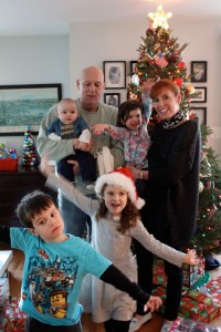 Group photo with Poppy and Kiki... we tried!