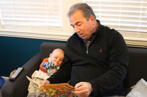 Story time with Pops.