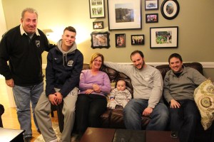 Mom-Mom, Pops & Uncle Tommy stopped by to visit on their way back to Merrimack after Christmas break.  I loved hanging out and watching football.