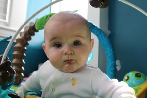 Mom, enough pictures. I'm playing.